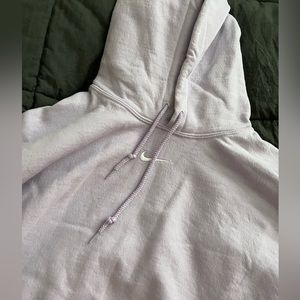 Lavender Nike logo hoodie